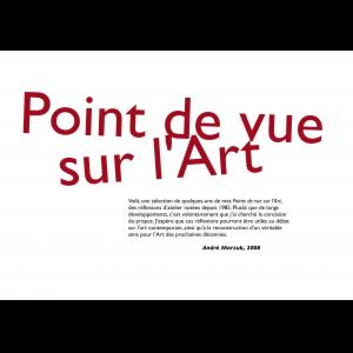 Points de vue sur l’Art
